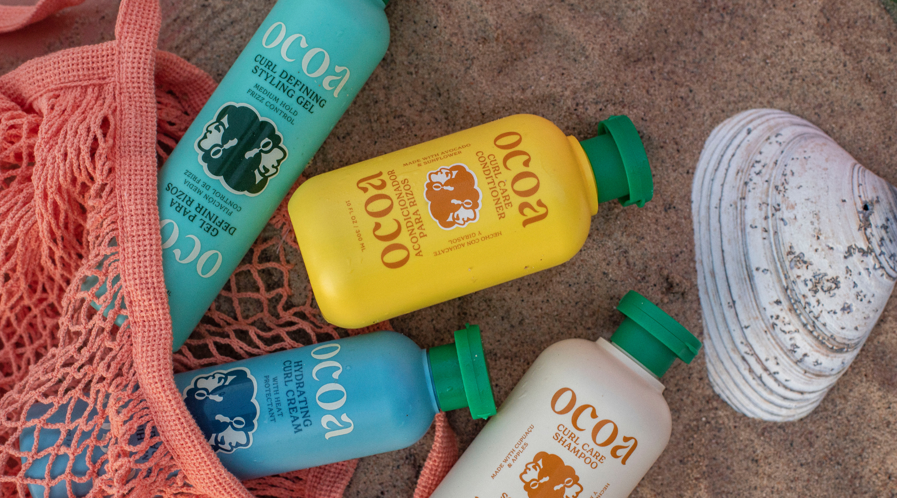 Ocoa curly hair care 4 step collection