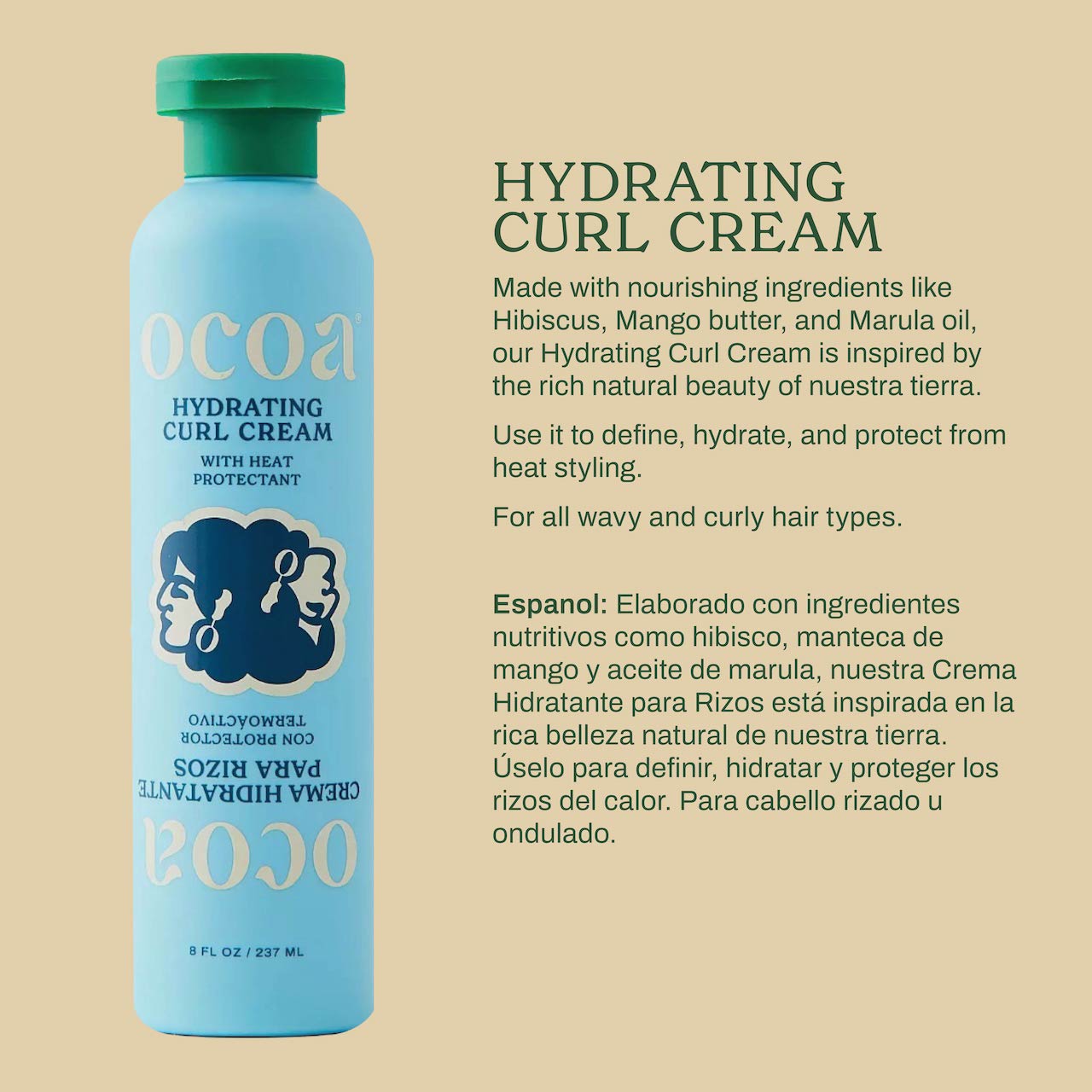 Number 1 hydrating coconut oil free curl cream for all hair textures and patterns. 