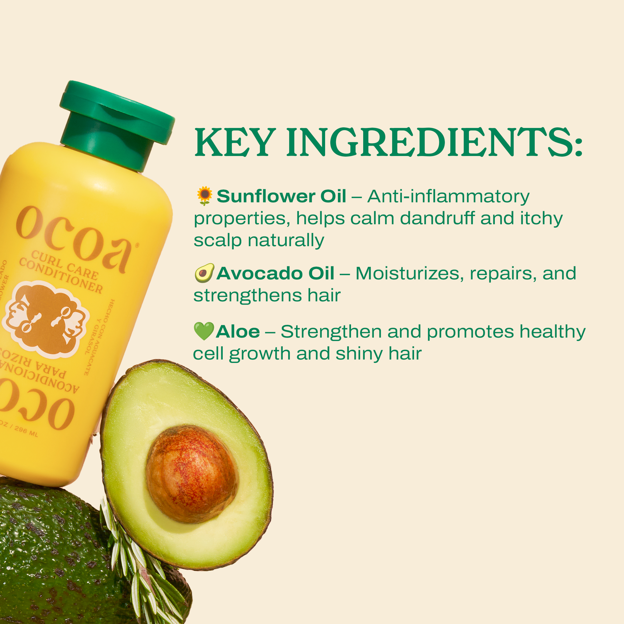 Vegan curly hair products from woman owned brand Ocoa Beauty